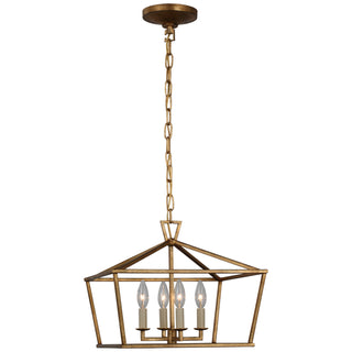 Buy gilded-iron Darlana Outdoor (Damp) Semi-Flush Mount Ceiling Light by Visual Comfort Signature