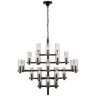 Buy bronze-with-clear-glass-glass-and-clear-shade Sonnet Outdoor (Damp) Chandelier by Visual Comfort Signature