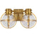 Antique-Burnished Brass with Clear Glass Glass and Clear Shade