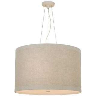 Buy light-cream-with-natural-linen-glass Walker Outdoor (Damp) Pendant by Visual Comfort Signature
