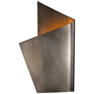 Buy pewter-and-metal-shade Piel Outdoor (Wet) Sconce by Visual Comfort Signature