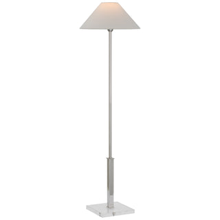 Buy polished-nickel-and-crystal Asher Floor Lamp by Visual Comfort Signature