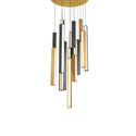 Modern Forms - PD-64815R-BK/AB-AB - LED Pendant - Chaos - Black/Aged Brass & Aged Brass from Lighting & Bulbs Unlimited in Charlotte, NC