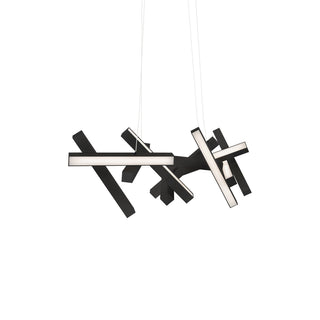 Buy black-and-white-shade Chaos Pendant by Modern Forms