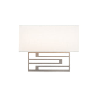 Buy brushed-nickel-and-white-shade Vander Sconce by Modern Forms