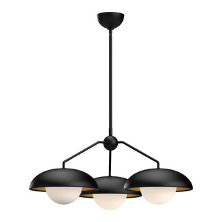 Buy matte-black-opal-matte-glass-and-opal-shade Rubio Chandelier by Alora