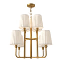 Plisse Chandelier by Alora