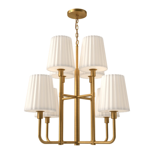 Plisse Chandelier by Alora
