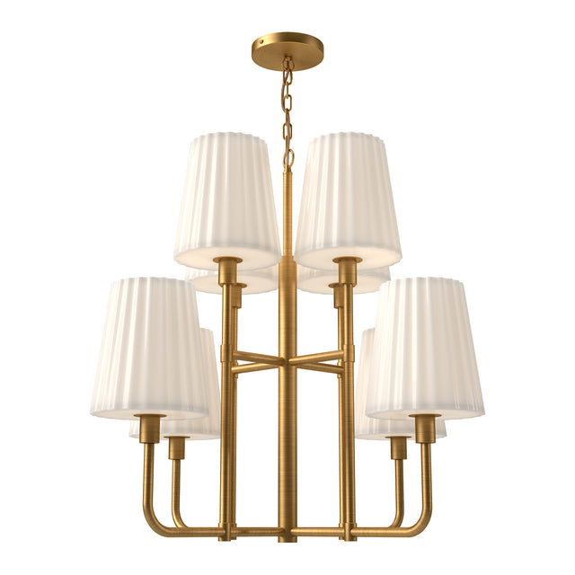 Plisse Chandelier by Alora