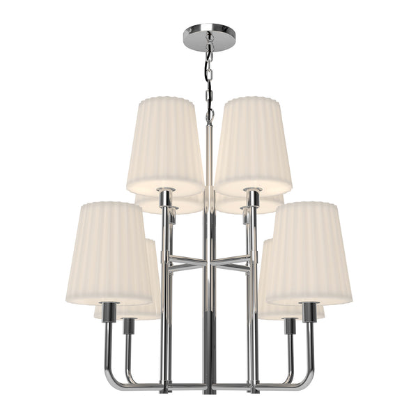 Plisse Chandelier by Alora