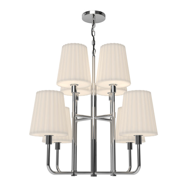 Plisse Chandelier by Alora