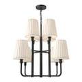 Plisse Chandelier by Alora