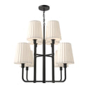Plisse Chandelier by Alora