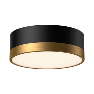 Buy aged-gold-matte-black Brisbane Flush Mount Ceiling Light by Alora