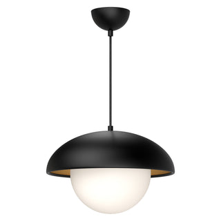 Buy matte-black-opal-matte-glass-and-opal-shade Rubio Pendant by Alora