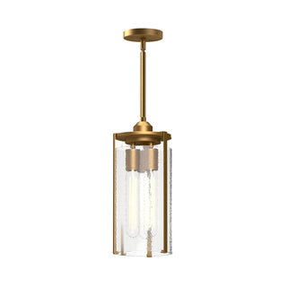Buy aged-gold-clear-water-glass-and-clear-shade Belmont Pendant by Alora
