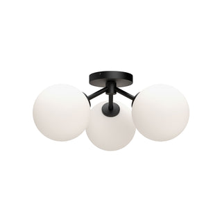 Buy matte-black-opal-matte-glass Cassia Semi Flush Mount Light by Alora