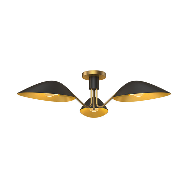 Oscar Semi-Flush Mount Flush Mount Ceiling Light by Alora