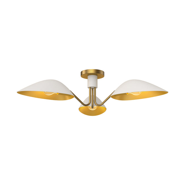 Oscar Semi-Flush Mount Flush Mount Ceiling Light by Alora