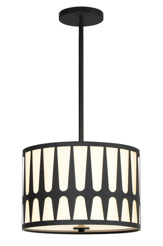 Buy black-and-white-shade Royston Pendant by Crystorama