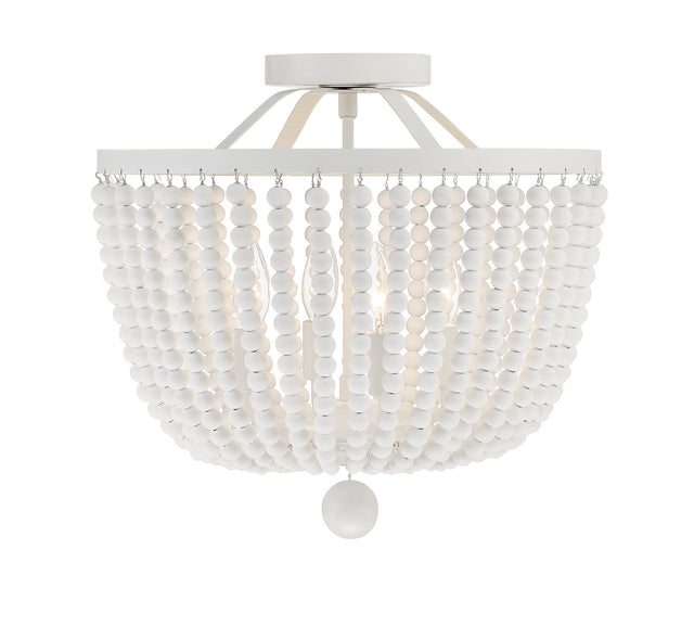 Rylee Outdoor (Damp) Semi-Flush Mount Ceiling Light by Crystorama