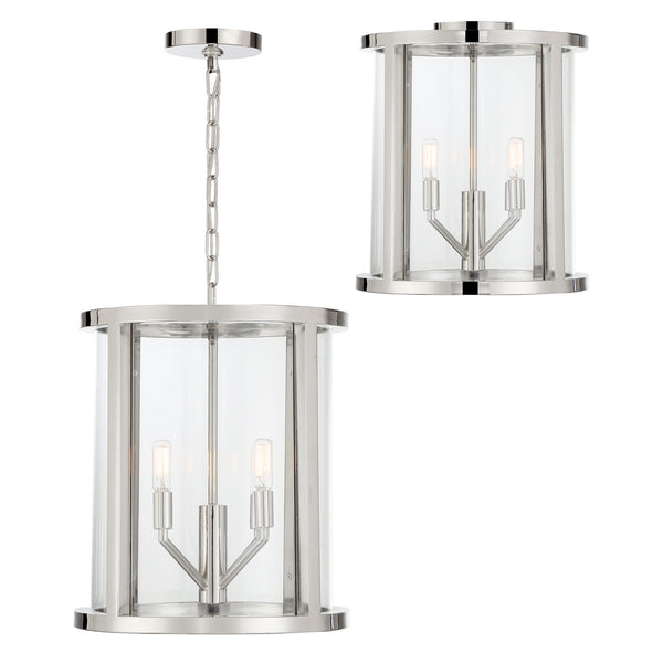 Devon Semi-Flush Mount Ceiling Light by Crystorama