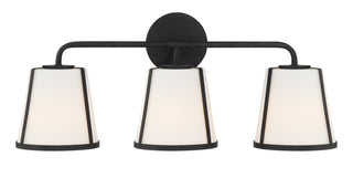 Buy black-with-white-glass-glass-and-white-shade Fulton Vanity by Crystorama