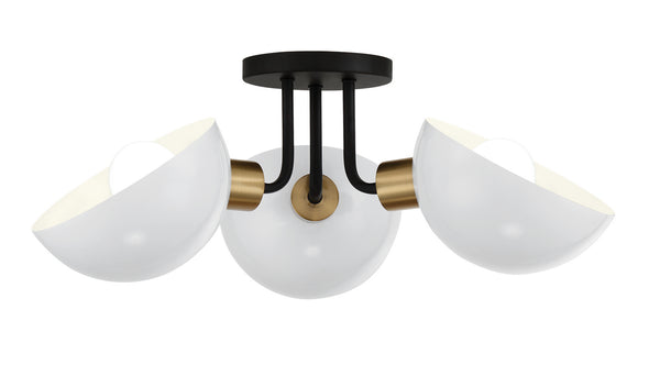 Gigi Outdoor (Damp) Semi Flush Mount Light by Crystorama