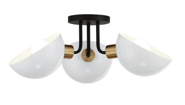 Gigi Outdoor (Damp) Semi Flush Mount Light by Crystorama