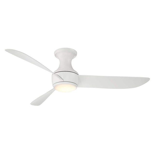 Corona Outdoor (Wet) Flush Mount Ceiling Fan with Light by Modern Forms Fans