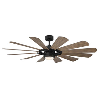 Buy matte-black-barn-wood-finish-with-barn-wood-blades 12-Blades Wynd Mill Modern Forms Fans by Modern Forms Fans