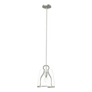 Buy sterling-with-clear-glass-zm-glass-and-clear-shade Caliper Pendant by Hubbardton Forge