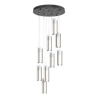 Buy black-with-opal-glass-gg-glass-and-opal-shade Exos Glass Pendant by Hubbardton Forge