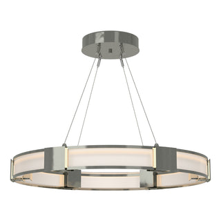 Buy sterling-with-frosted-glass-fd-glass Aura Pendant by Hubbardton Forge