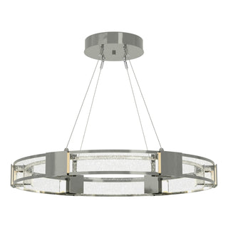 Buy sterling-with-seeded-clear-glass-ii-glass-and-clear-seedy-shade Aura Pendant by Hubbardton Forge
