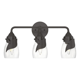 Buy oil-rubbed-bronze-with-water-glass-ll-glass-and-clear-shade Lapas Vanity by Hubbardton Forge