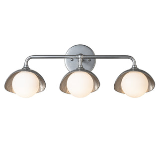 Buy sterling-with-opal-glass-gg-glass-and-opal-shade Brooklyn Vanity by Hubbardton Forge