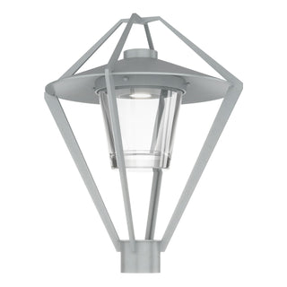 Buy coastal-burnished-steel-with-clear-glass-zm-glass-and-clear-shade Stellar Post Lantern by Hubbardton Forge