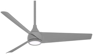 Buy grey-finish-with-grey-blades Twist Ceiling Fan with Light by Minka Aire
