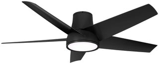 Buy coal-finish-with-coal-blades 5-Blades Chubby II Outdoor (Wet) Hugger Ceiling Fan with Light by Minka Aire