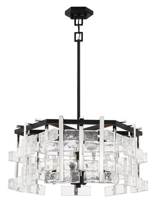 Buy sand-coal-and-polished-nickel-with-clear-glass Painesdale Outdoor (Damp) Pendant by Metropolitan