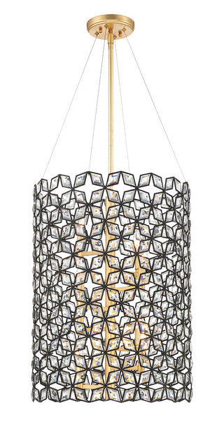 Buy sand-coal-with-gold-highlights-with-glass-glass-and-clear-shade Brookcrest Outdoor (Damp) Pendant by Metropolitan