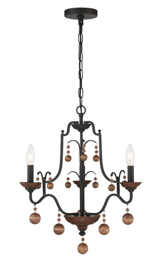 Buy old-world-bronze-w-walnut Colonial Charm Chandelier by Minka-Lavery