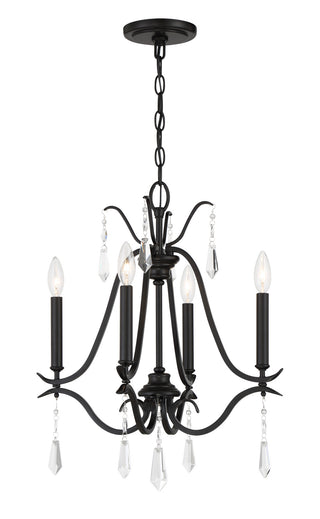 Buy coal-with-clear-crystal-glass Laurel Estate Chandelier by Minka-Lavery