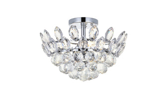 Buy chrome Emilia Flush Mount Ceiling Light by Elegant Lighting