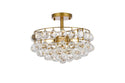 Savannah Flush Mount Ceiling Light by Elegant Lighting
