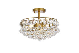 Buy brass Savannah Flush Mount Ceiling Light by Elegant Lighting