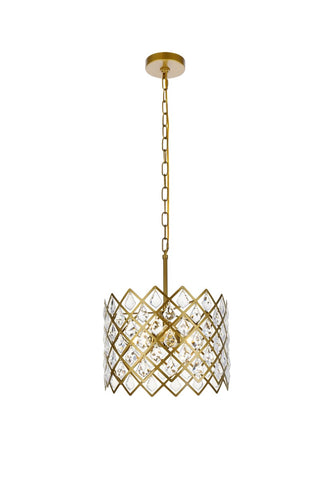 Buy brass-and-clear-shade Lyla Pendant by Elegant Lighting