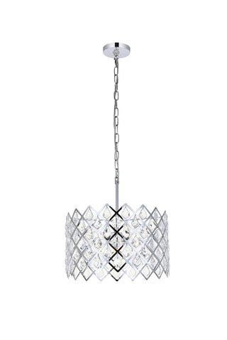 Buy chrome-and-clear-shade Lyla Pendant by Elegant Lighting