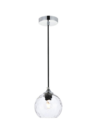 Buy chrome Cashel Outdoor (Damp) Pendant by Elegant Lighting